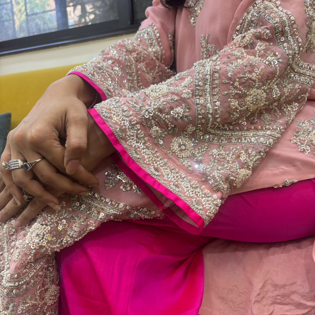 Blush Royale Embellished Kurta Set