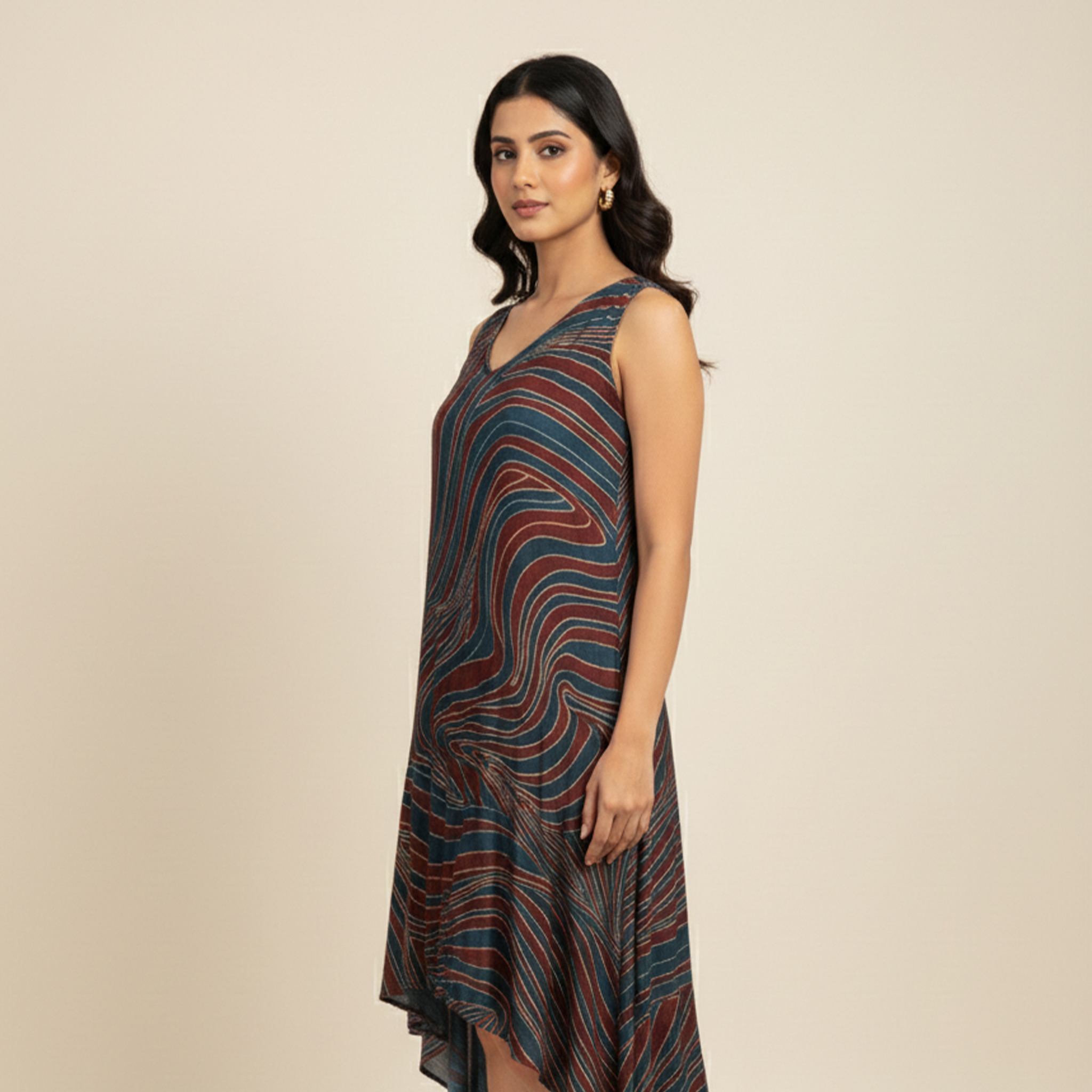 Twilight Waves High-Low Dress