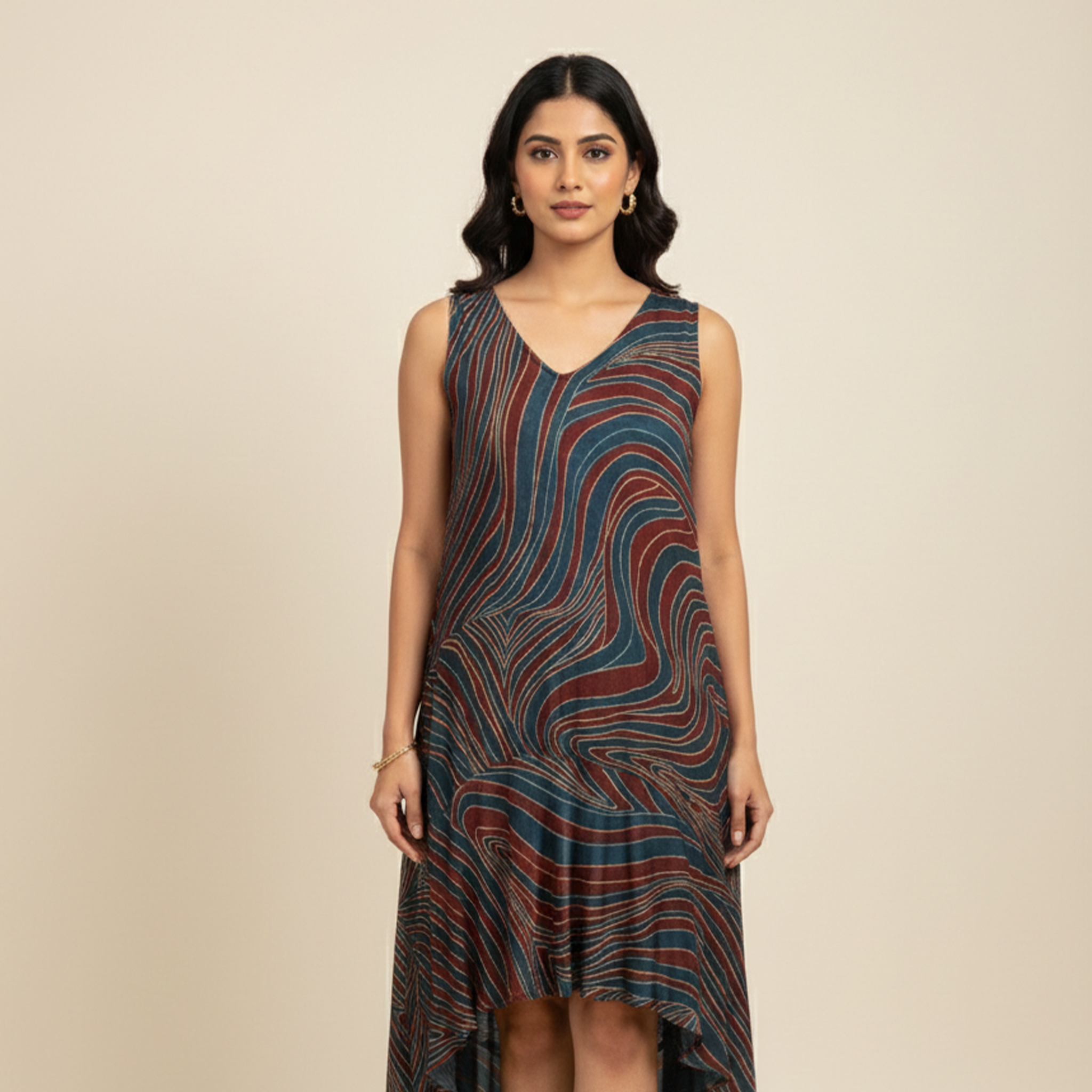 Twilight Waves High-Low Dress