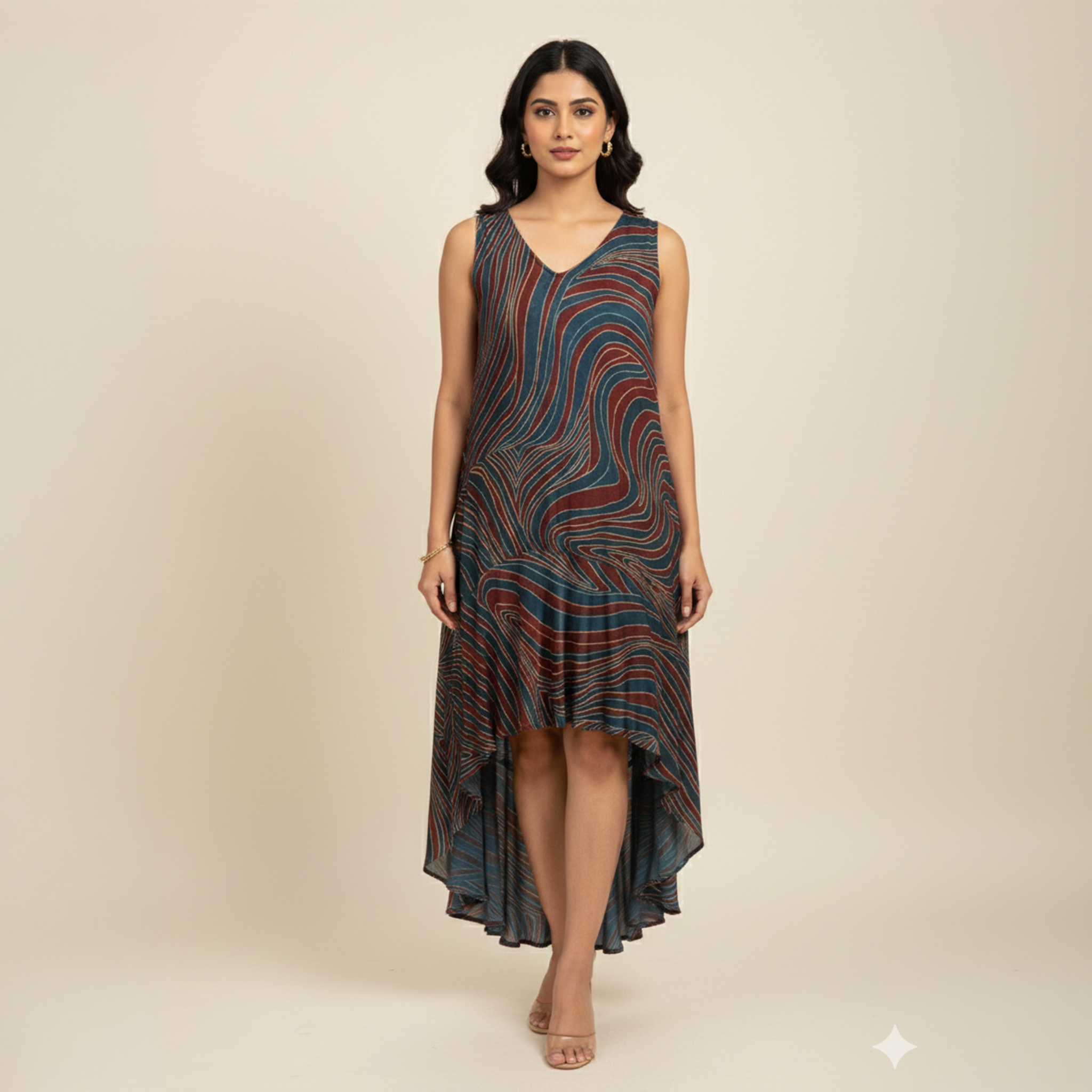 Twilight Waves High-Low Dress