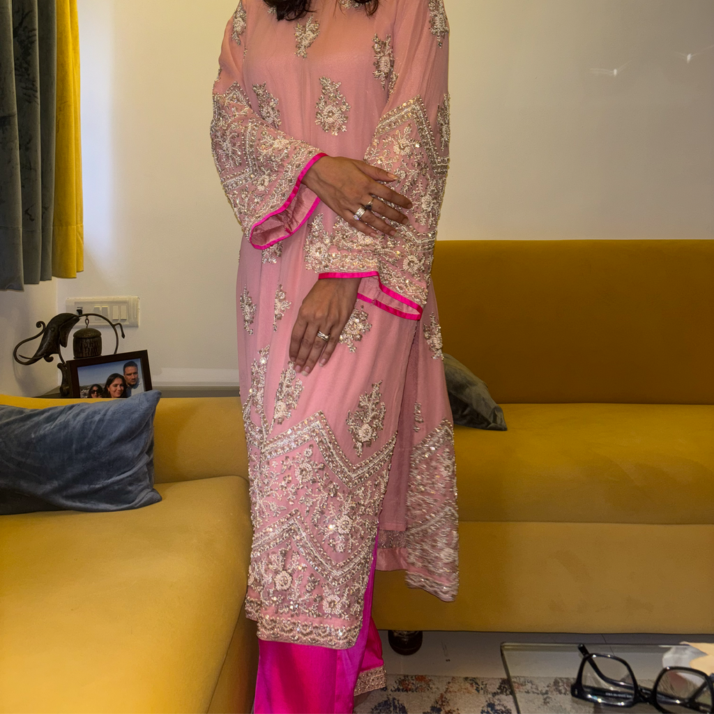 Blush Royale Embellished Kurta Set